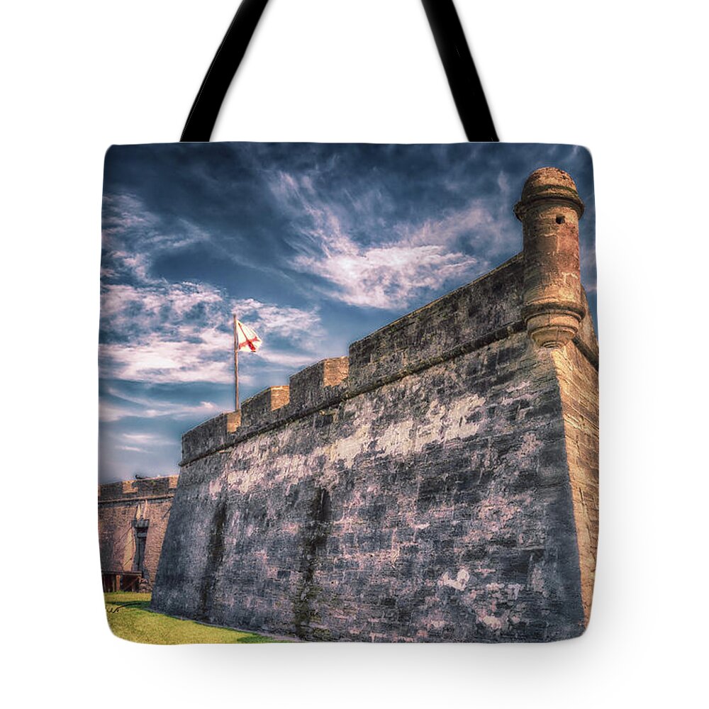 St Augustine Tote Bag featuring the photograph Watchtower by Joseph Desiderio