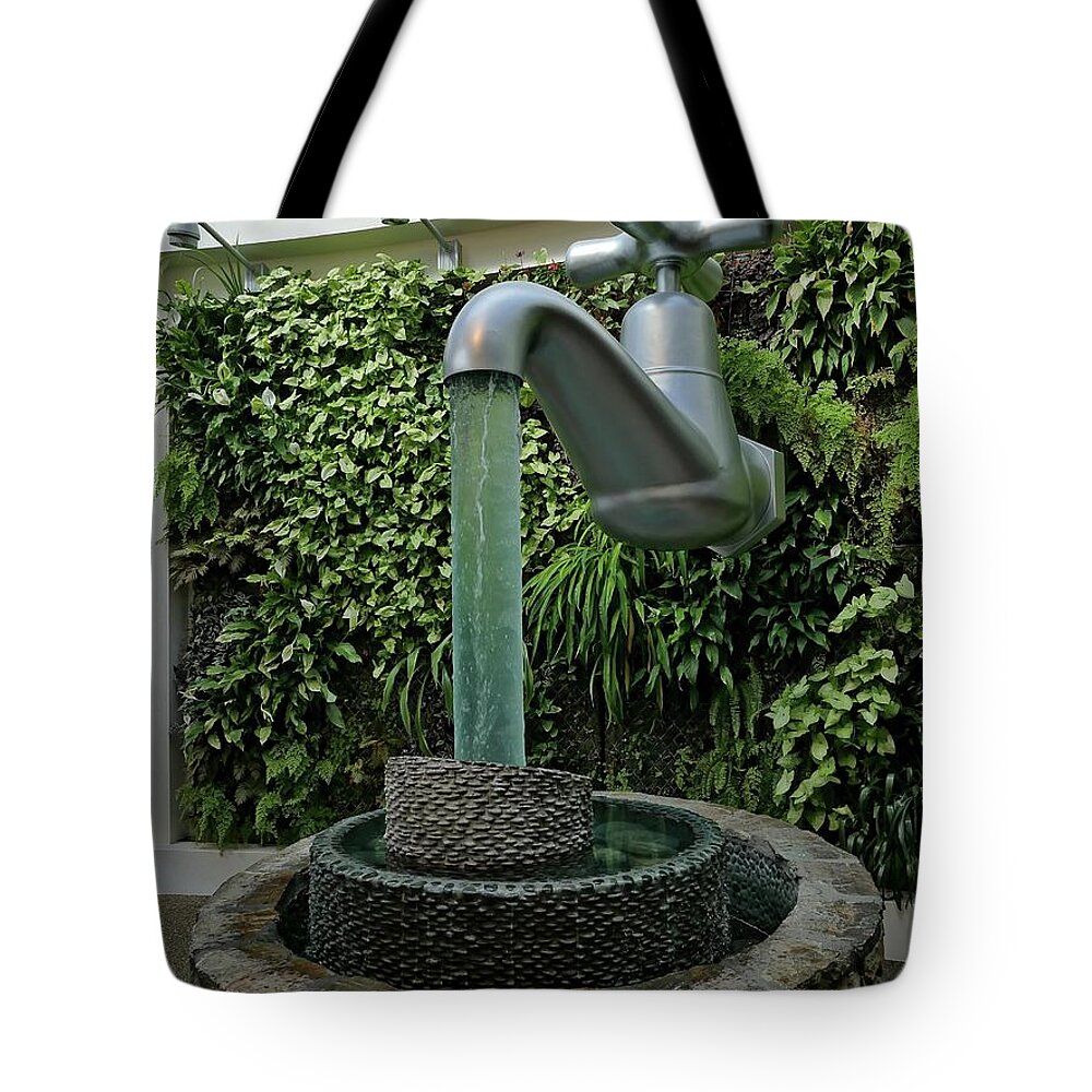 Container Tote Bag featuring the photograph Water sculpture by Martin Smith