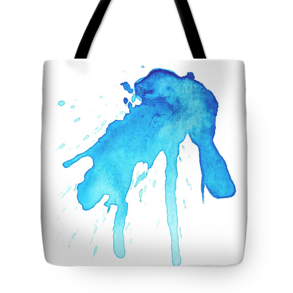 White Background Tote Bag featuring the digital art Watercolor by Pederk