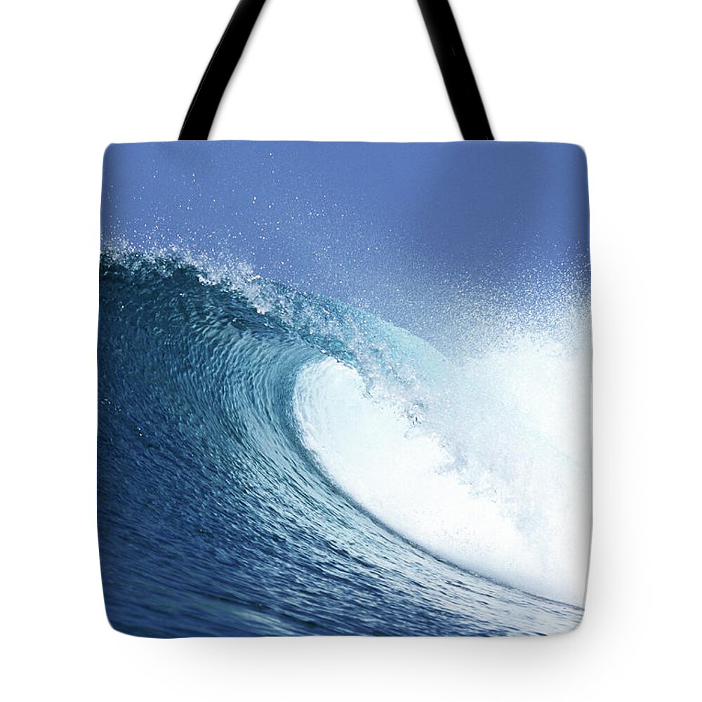 Outdoors Tote Bag featuring the photograph Wave by John Seaton Callahan
