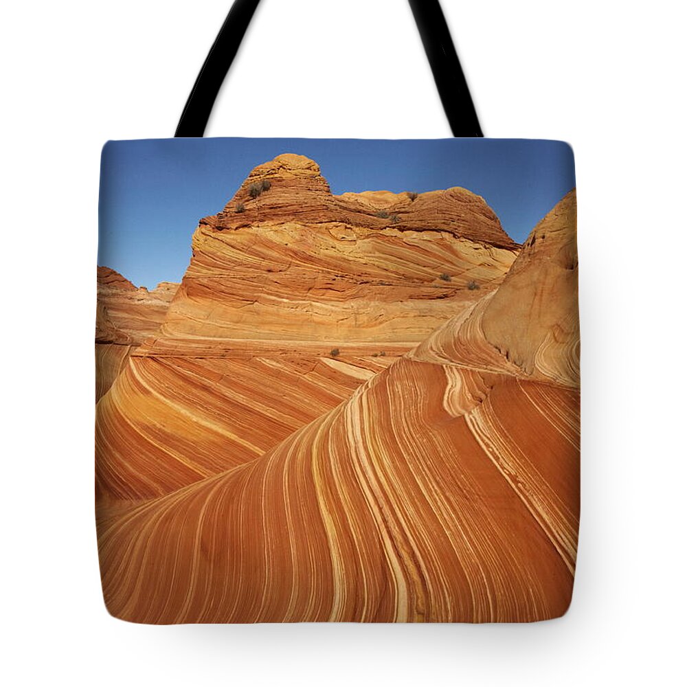 Toughness Tote Bag featuring the photograph Wave, Paria Canyon by © Vadim Balakin