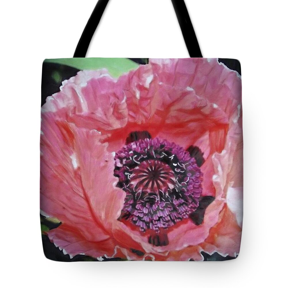 Flowers Tote Bag featuring the painting Wavy Petals by Cara Frafjord