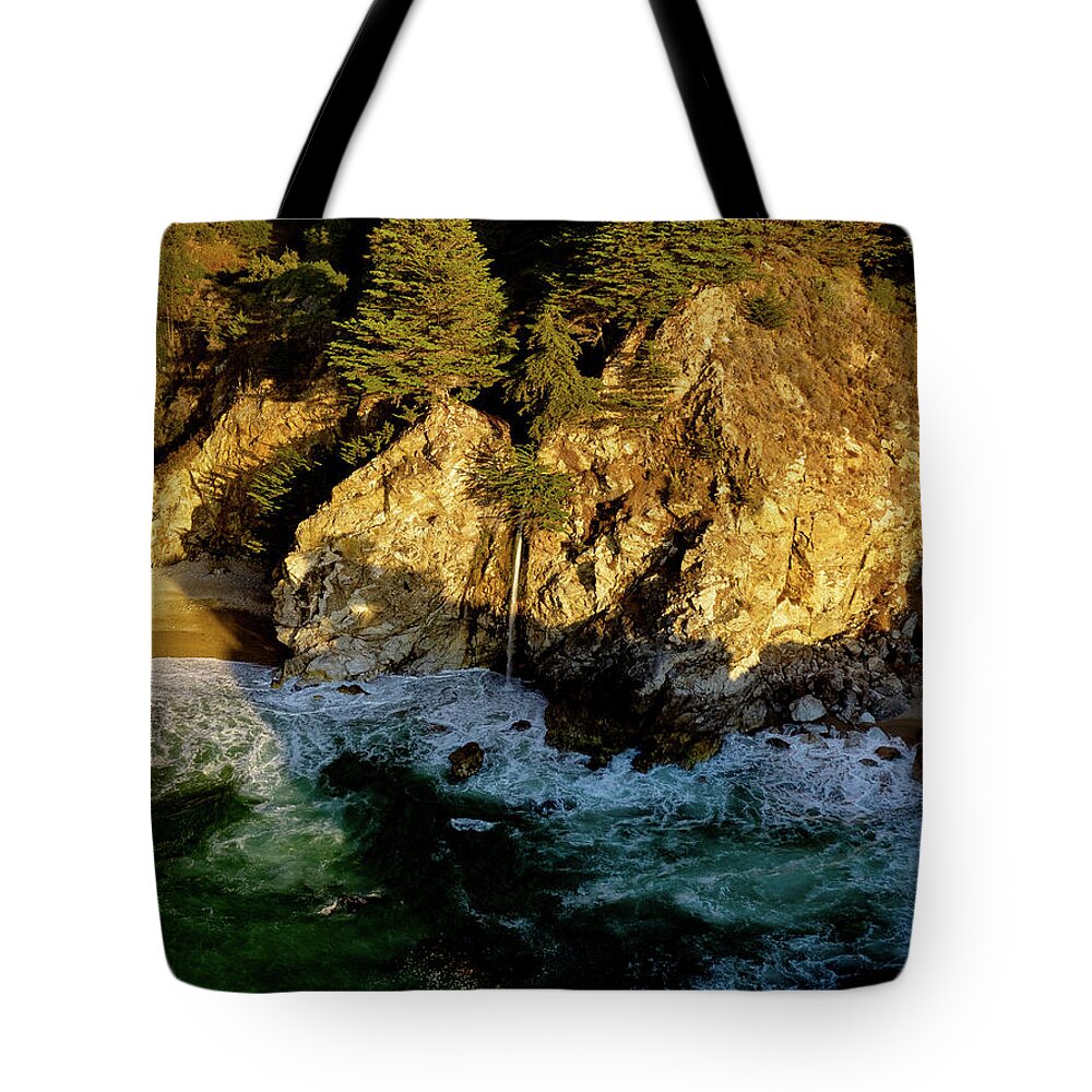 Steve Bunch Tote Bag featuring the photograph WcWay Falls in the afternoon by Steve Bunch