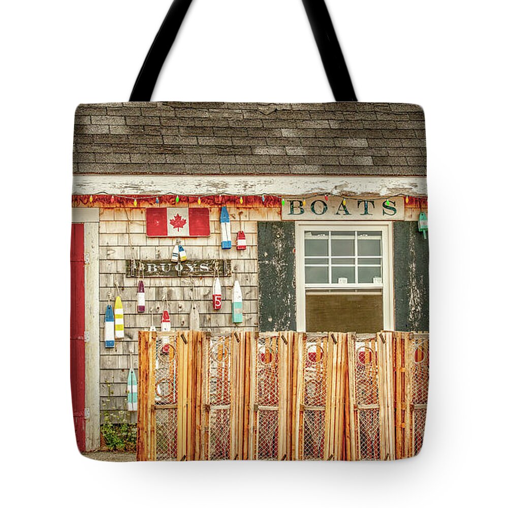 Pei Tote Bag featuring the photograph Wharf Side by Marcy Wielfaert