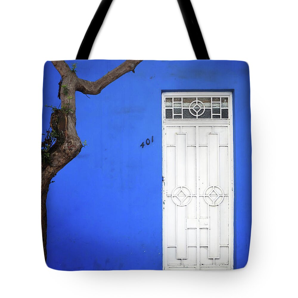 Door Tote Bag featuring the photograph When a Tree Comes Knocking by Rick Locke - Out of the Corner of My Eye