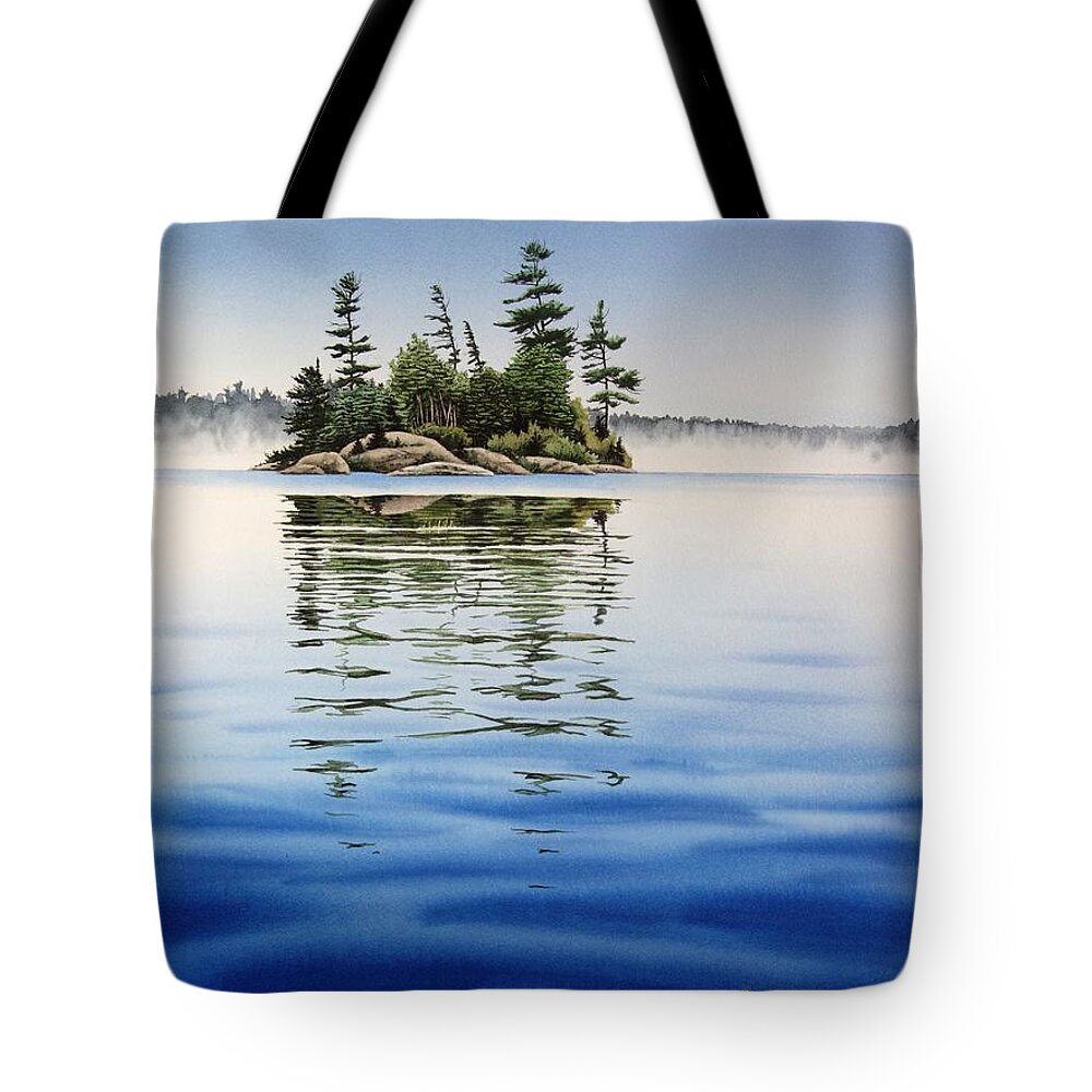 Summer Tote Bag featuring the painting Whispering Waters by Karen Richardson