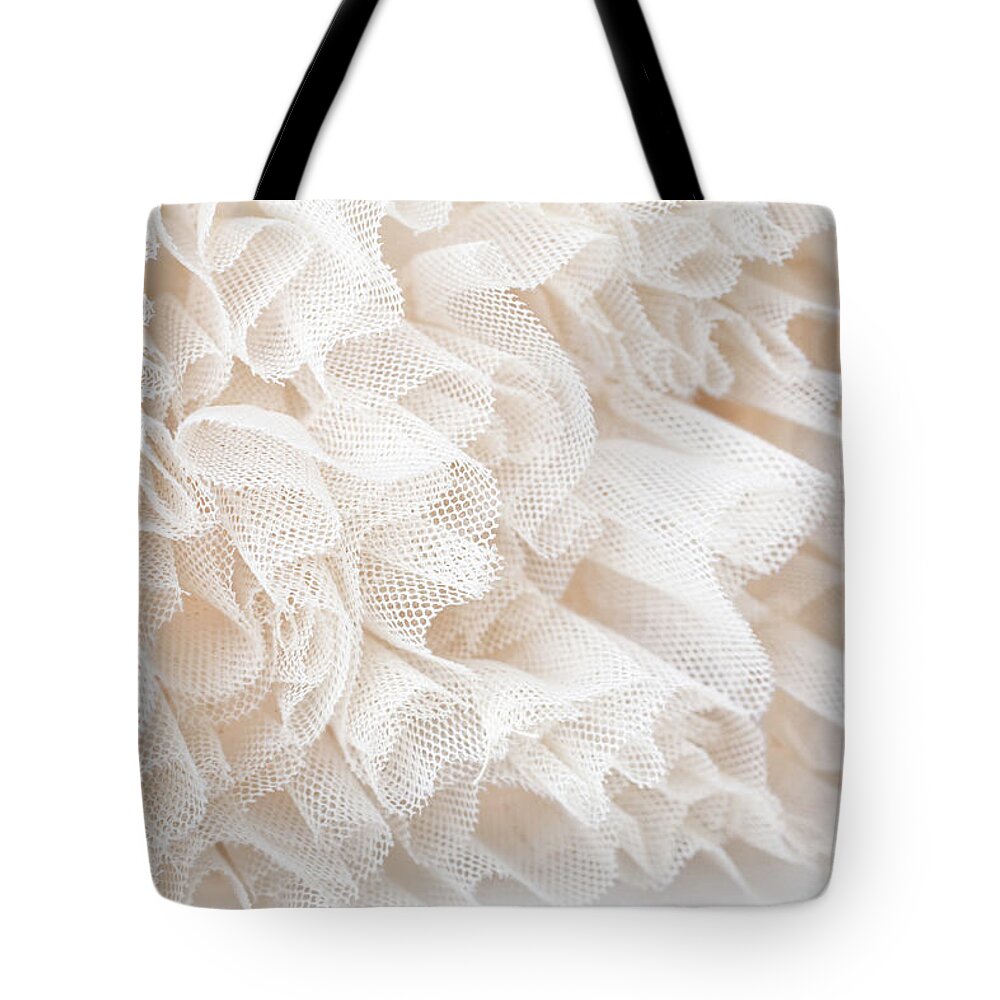 Wedding Dress Tote Bag featuring the photograph White Lace by Royalfive