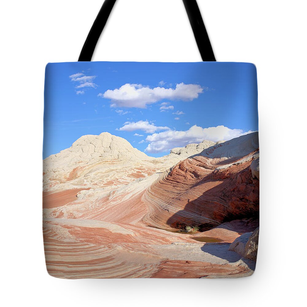 Desert Tote Bag featuring the photograph White Pocket by Ivan Franklin