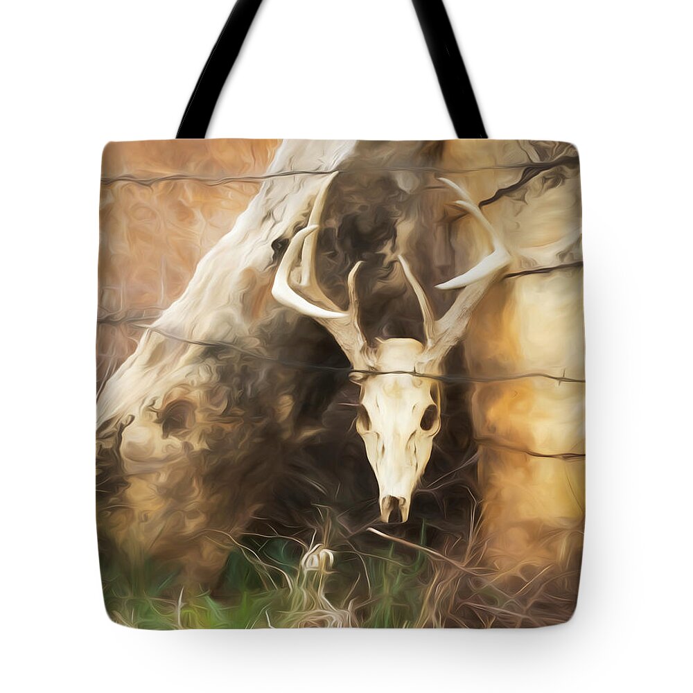 Kansas Tote Bag featuring the photograph White-tail Deer 009 by Rob Graham