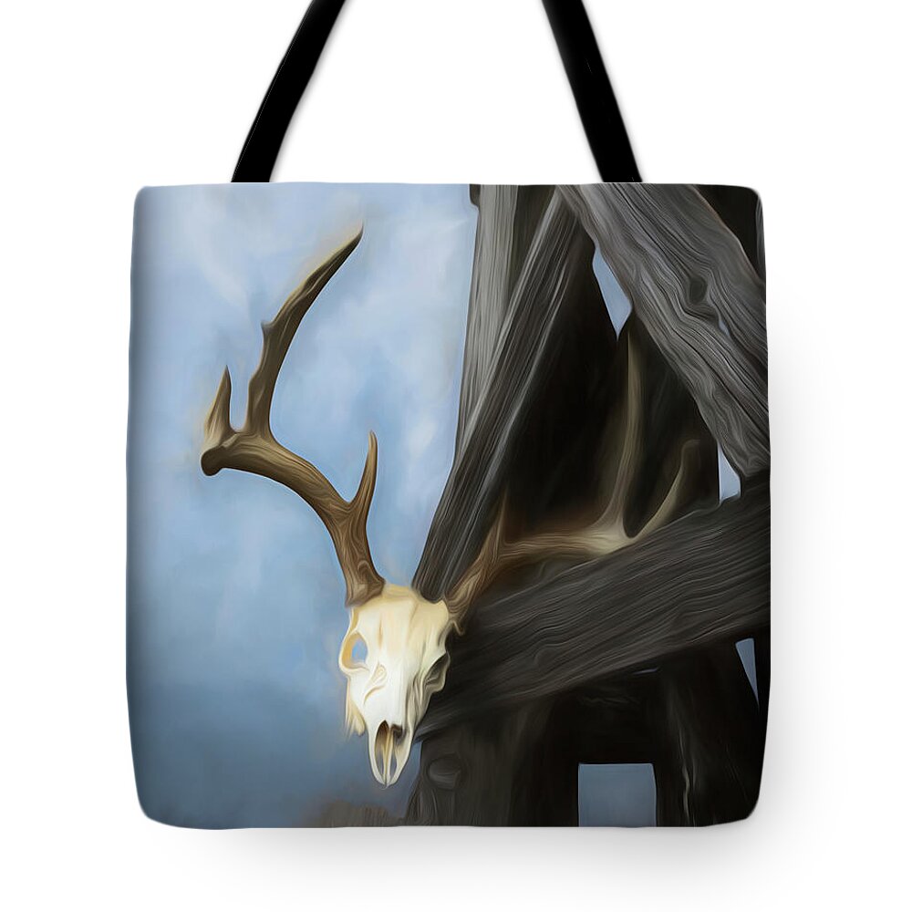 Kansas Tote Bag featuring the photograph White-tail Deer 014 by Rob Graham