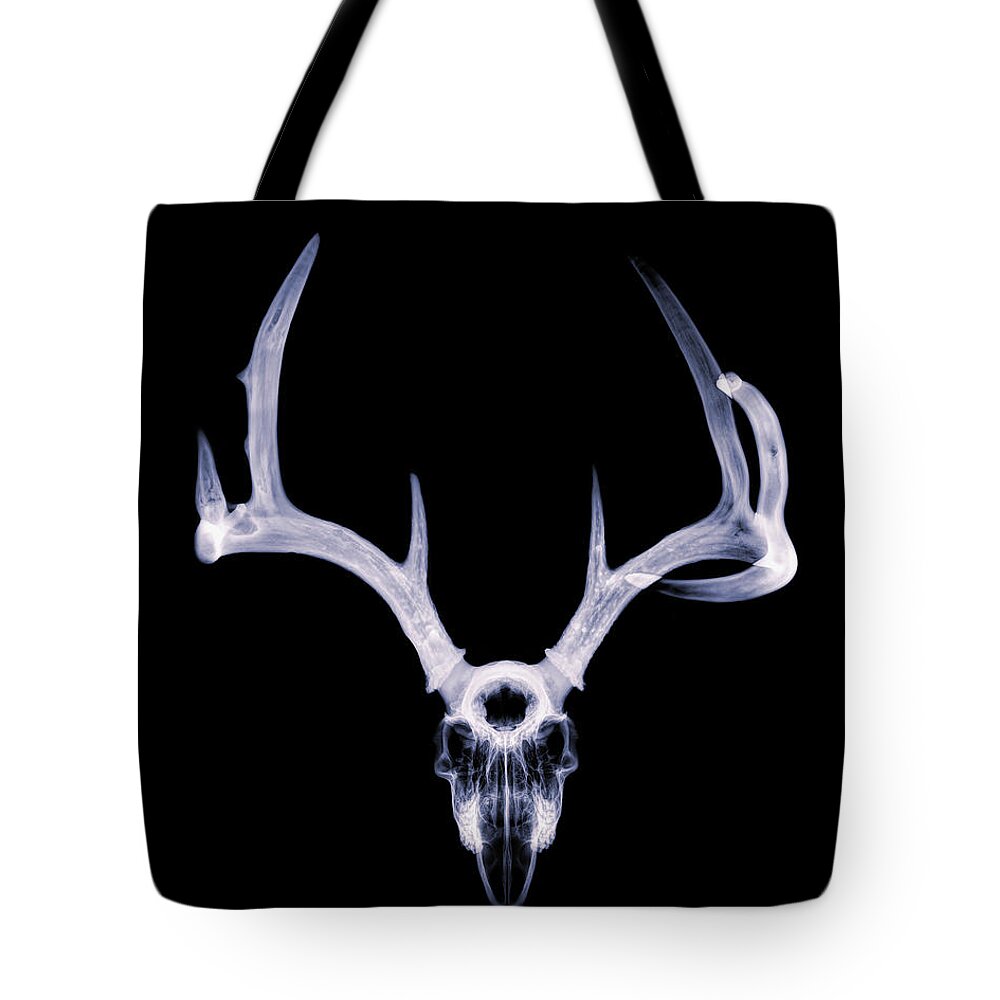 Kansas Tote Bag featuring the photograph White-tailed Deer x-ray 003 by Rob Graham