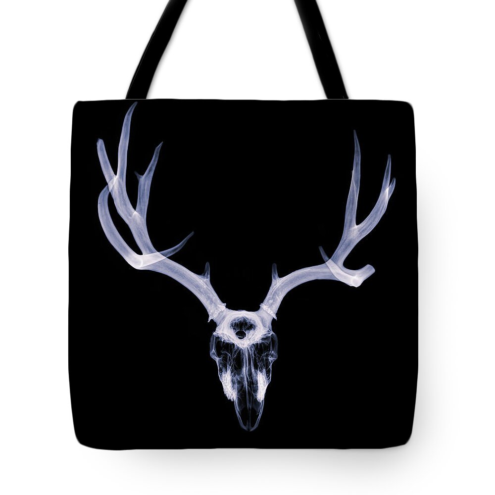 Kansas Tote Bag featuring the photograph White-tailed Deer x-ray 004 by Rob Graham