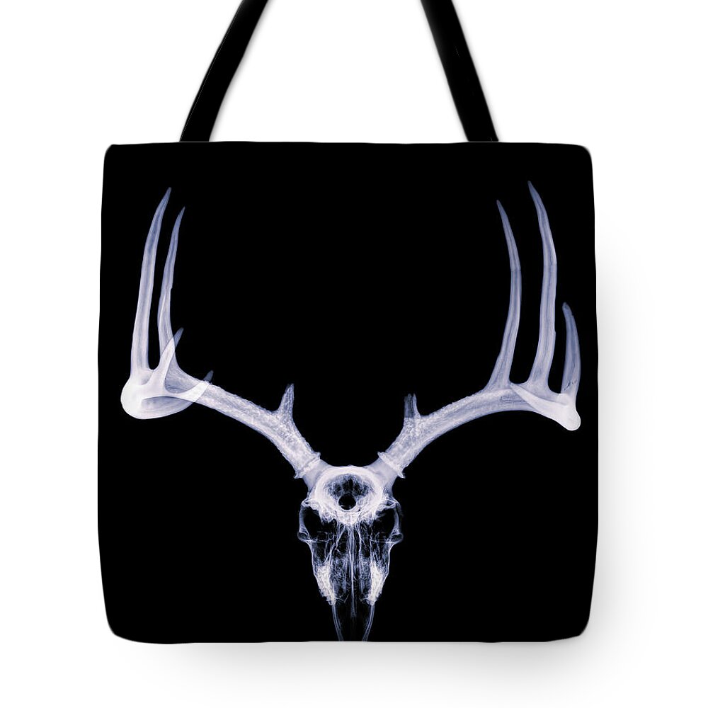 Kansas Tote Bag featuring the photograph White-tailed Deer x-ray 006 by Rob Graham