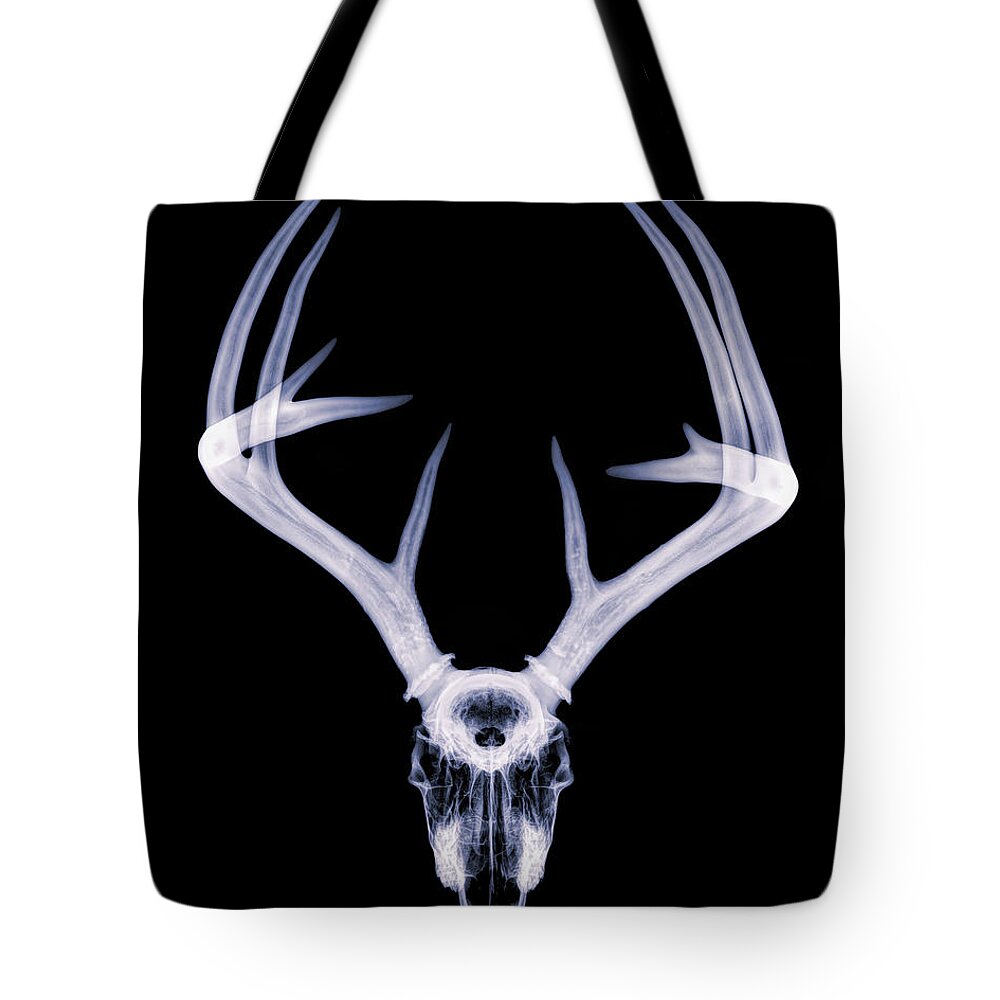 Kansas Tote Bag featuring the photograph White-tailed Deer x-ray 008 by Rob Graham