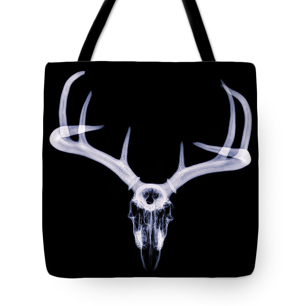 Kansas Tote Bag featuring the photograph White-tailed Deer x-ray 010 by Rob Graham