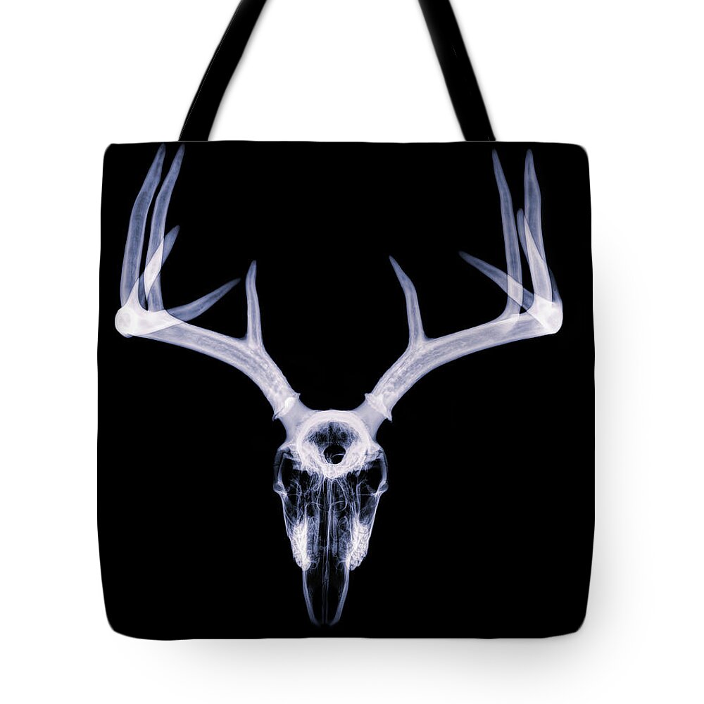 Kansas Tote Bag featuring the photograph White-tailed Deer x-ray 011 by Rob Graham