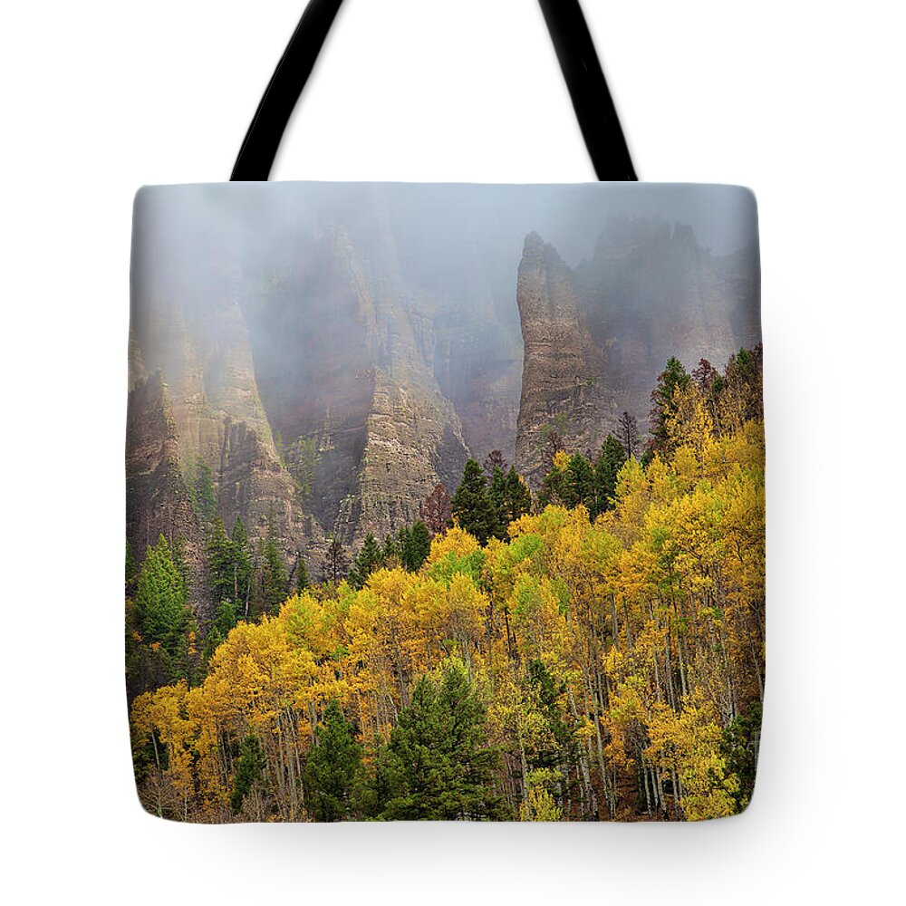 Rock Spires Tote Bag featuring the photograph Who Shall Stand in His Holy Place by Jim Garrison