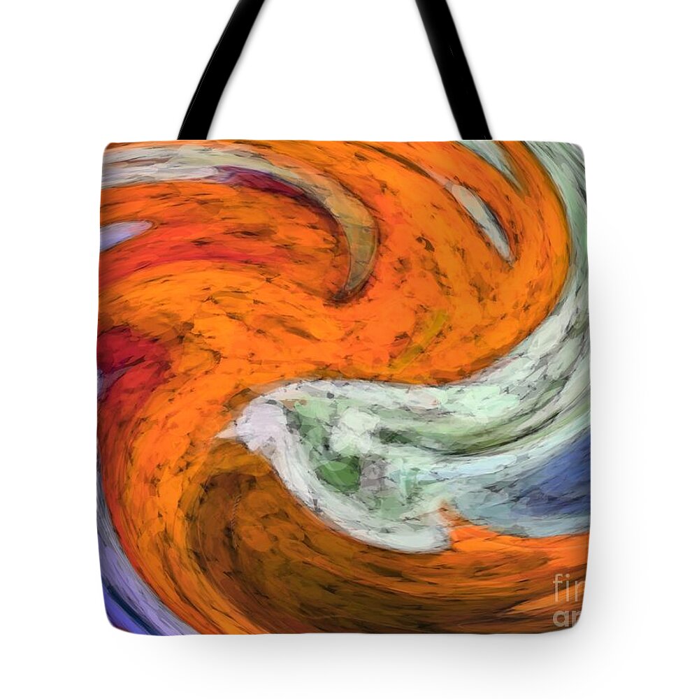  Tote Bag featuring the digital art Wicked Wave by Bill King