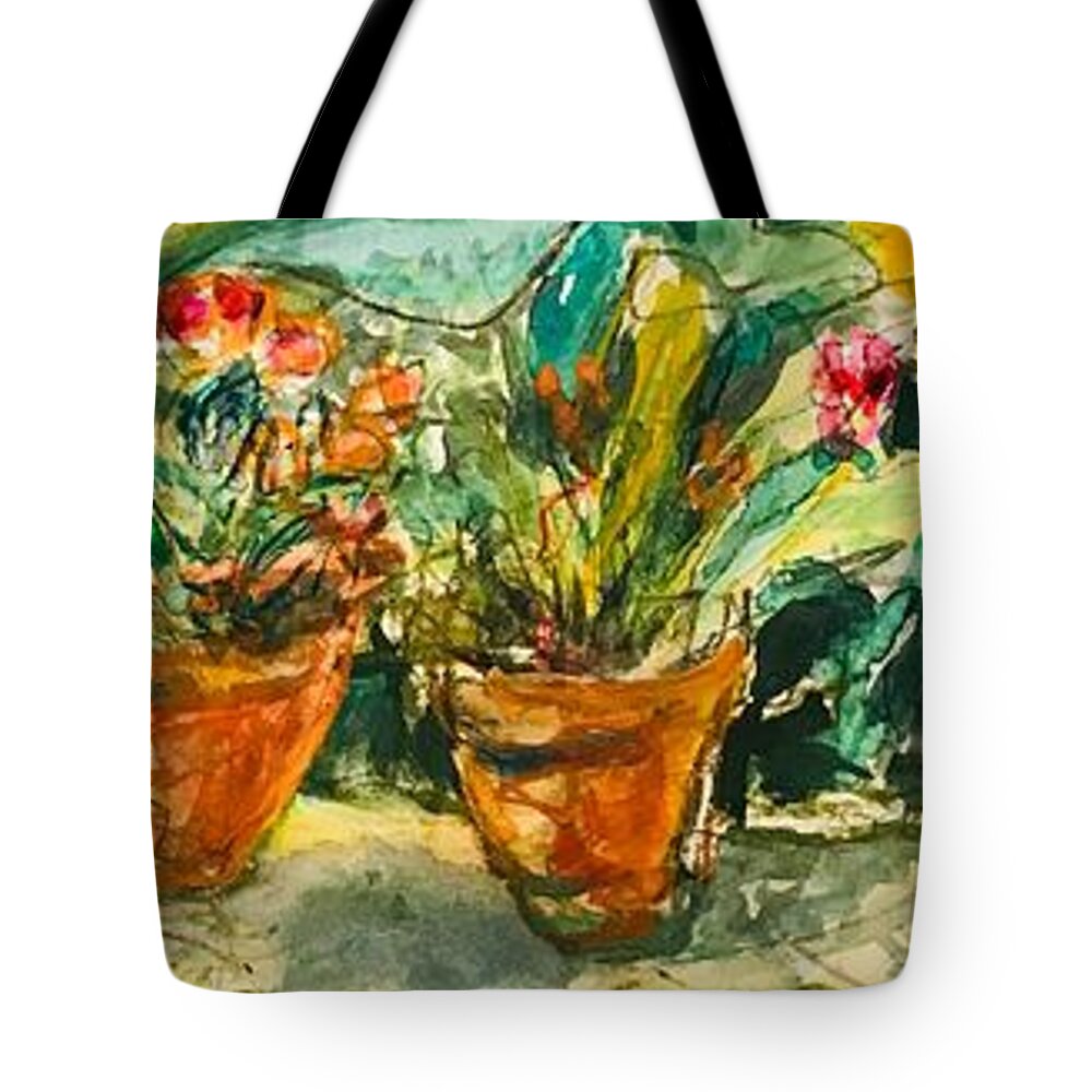 Wild Orchid Tote Bag featuring the mixed media Wild Orchid by Julia Malakoff