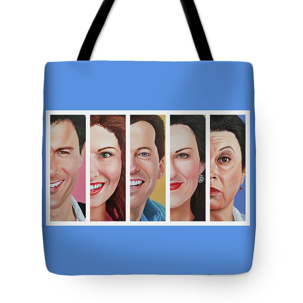 Will And Grace Tote Bag featuring the painting Will and Grace by Vic Ritchey
