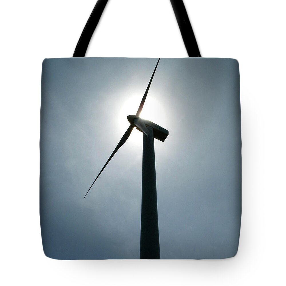 Tranquility Tote Bag featuring the photograph Wind Energy In Sunlight by Ursula Sander