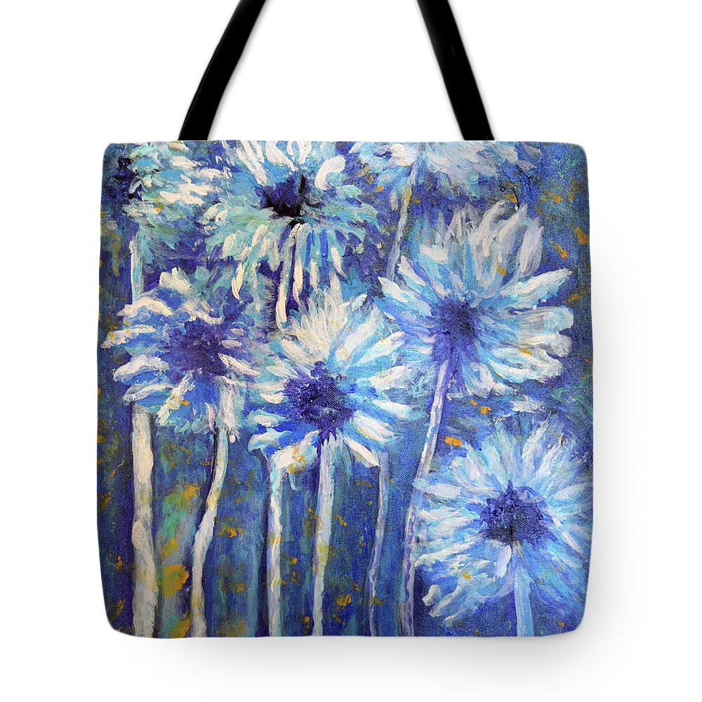 Flowers Tote Bag featuring the painting Winter Blooms by Toni Willey