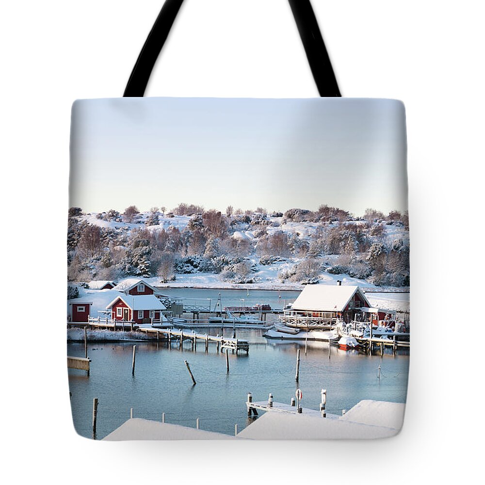 Scenics Tote Bag featuring the photograph Winter Day At The Coast by Martin Wahlborg