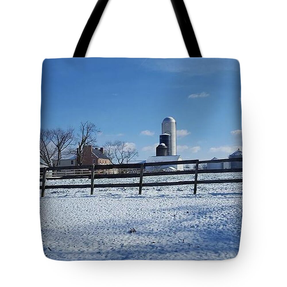  Tote Bag featuring the photograph Winter Day in Pennsylvania by Lindsey Floyd