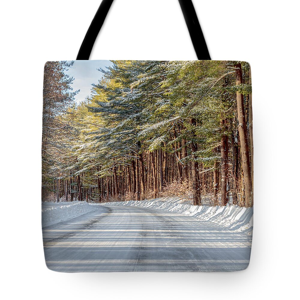 Park Tote Bag featuring the photograph Winter Drive by Rod Best