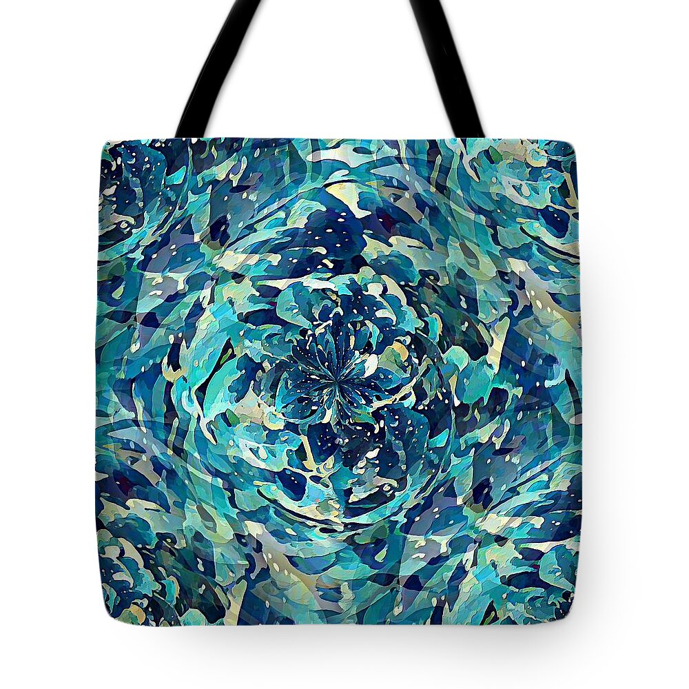 Botanical Tote Bag featuring the digital art Winter Floral by David Manlove