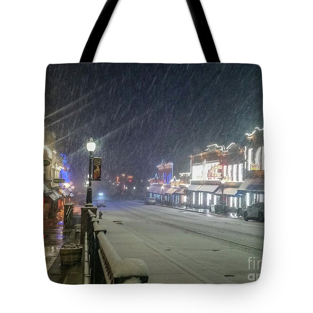 Snow Tote Bag featuring the photograph Winter in Cripple Creek - Colorado by Tony Baca