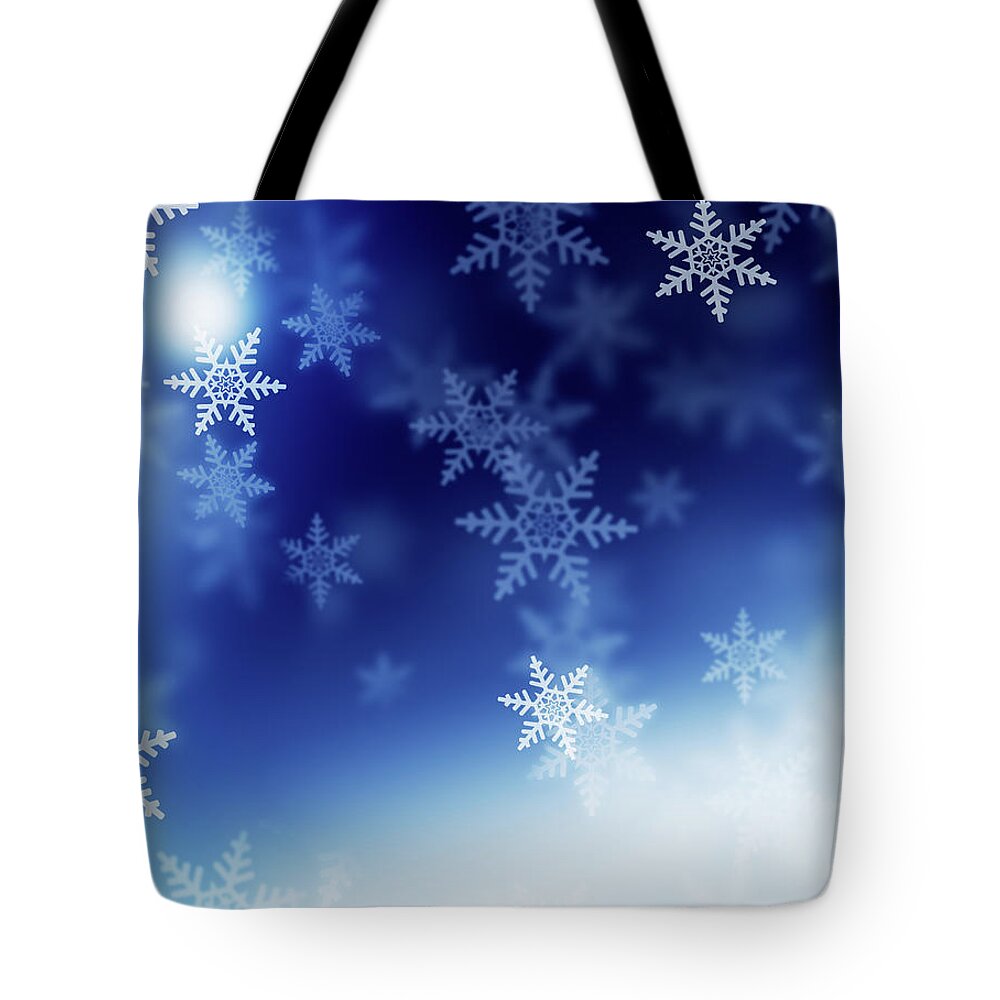 Snow Tote Bag featuring the photograph Winter Night by Loops7