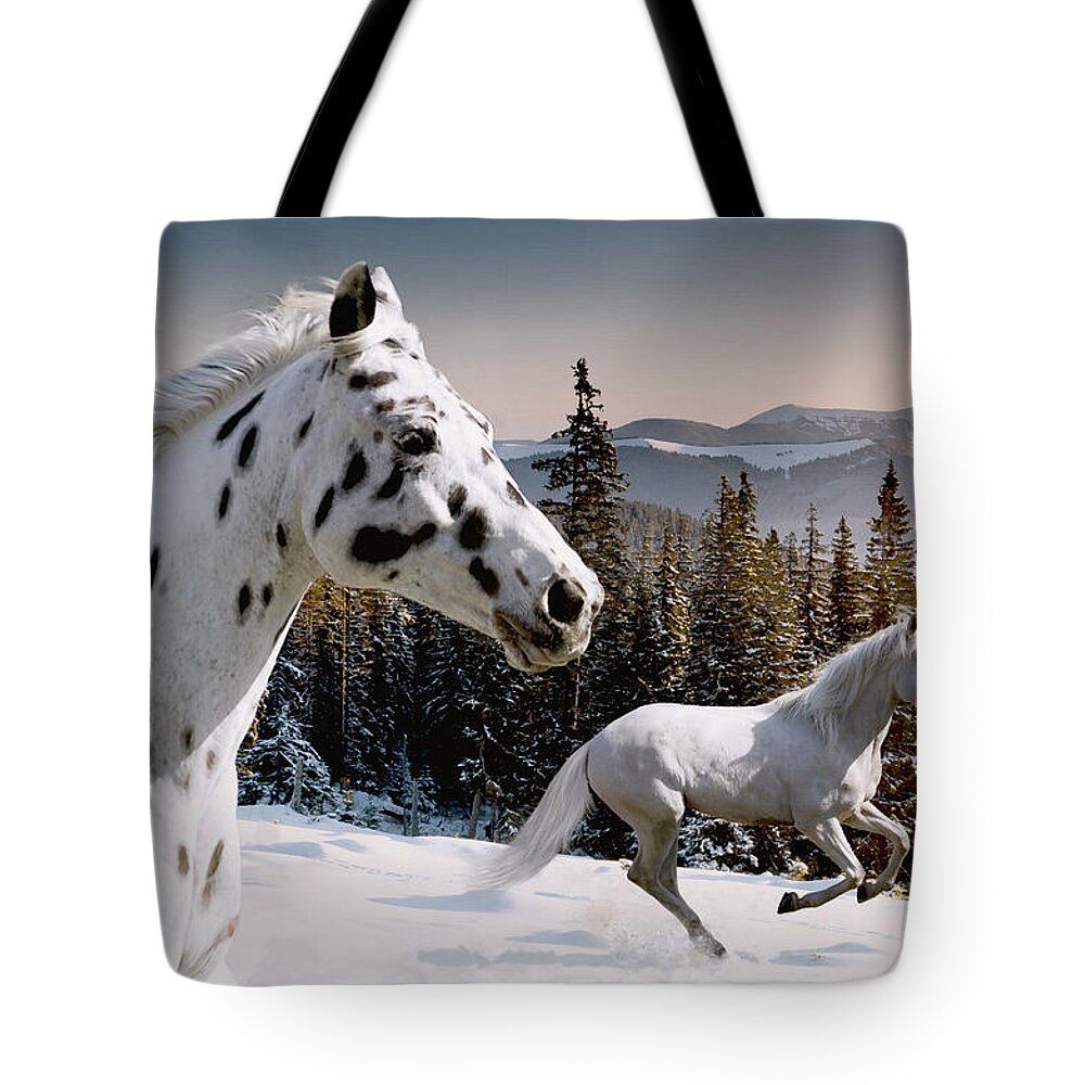 Snow Tote Bag featuring the photograph Winter Wonderland by Laura Palazzolo
