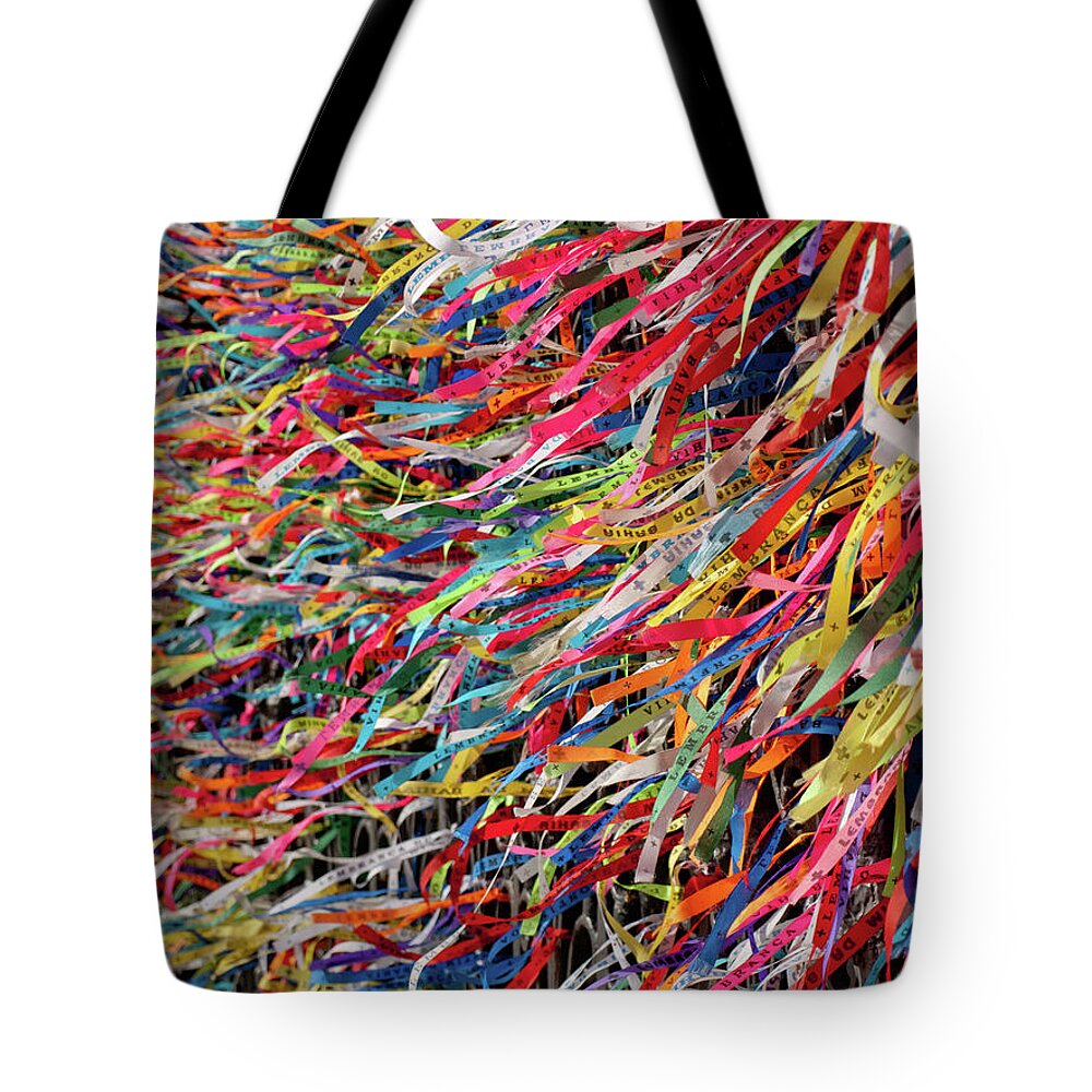 Wind Tote Bag featuring the photograph Wish Ribbon by Luc V. De Zeeuw