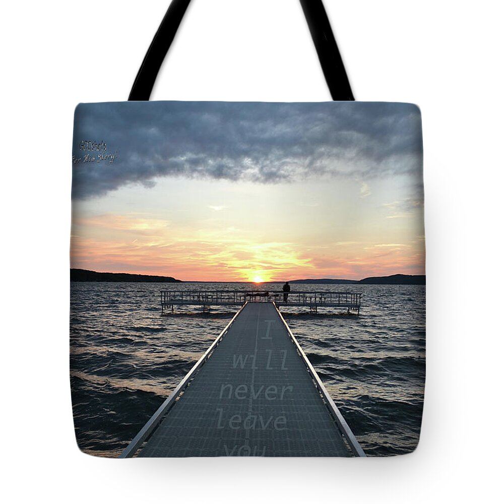  Tote Bag featuring the mixed media With you always by Lori Tondini