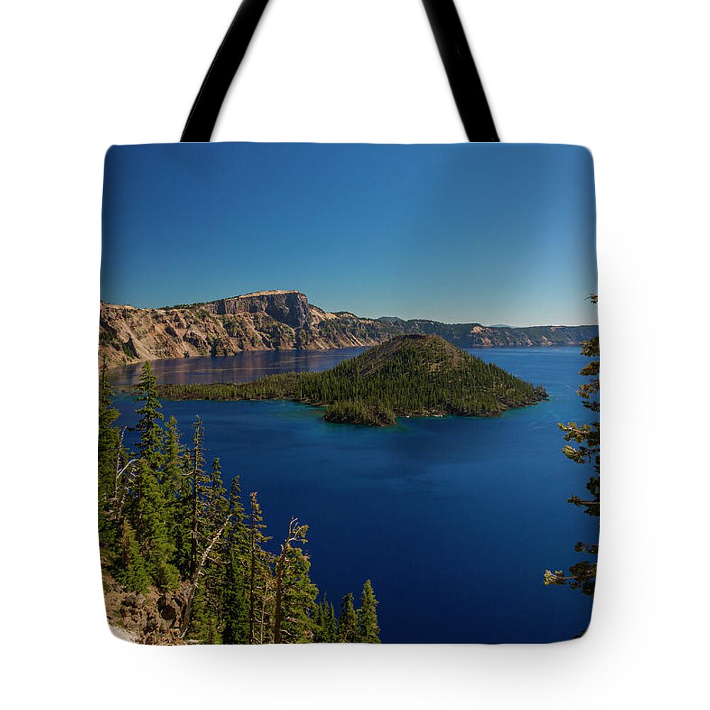 America Tote Bag featuring the photograph Wizard Island by ProPeak Photography