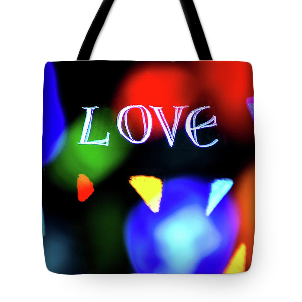 Abstract Tote Bag featuring the photograph WNC Love Abstract by Don Johnson