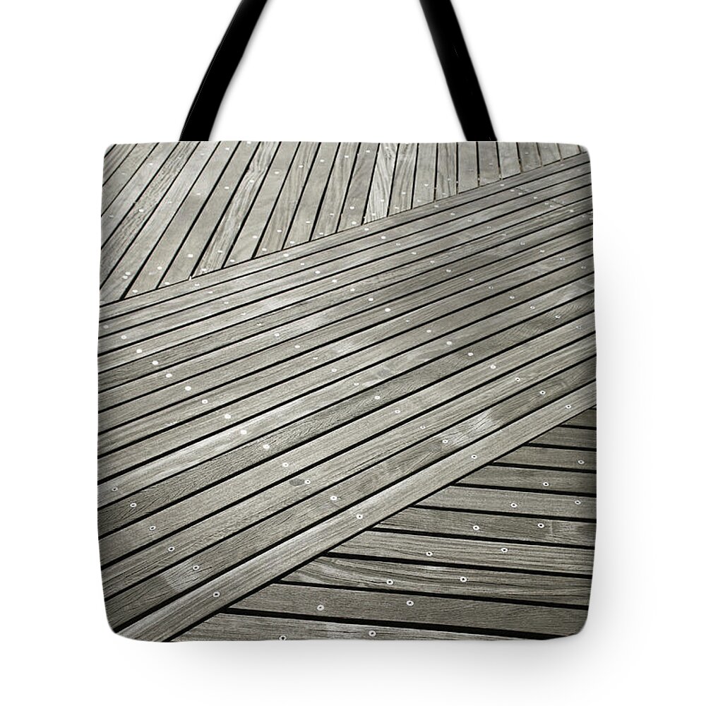 Amusement Park Tote Bag featuring the photograph Wooden Floor by Marc Volk
