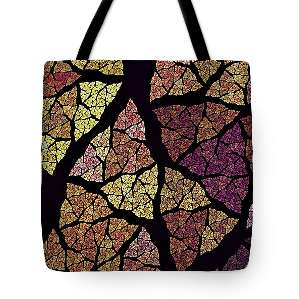 Forest Tote Bag featuring the digital art Woodland Dreamworks by Doug Morgan