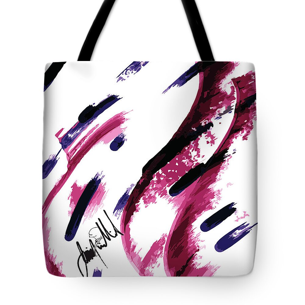  Tote Bag featuring the digital art Worm by Jimmy Williams