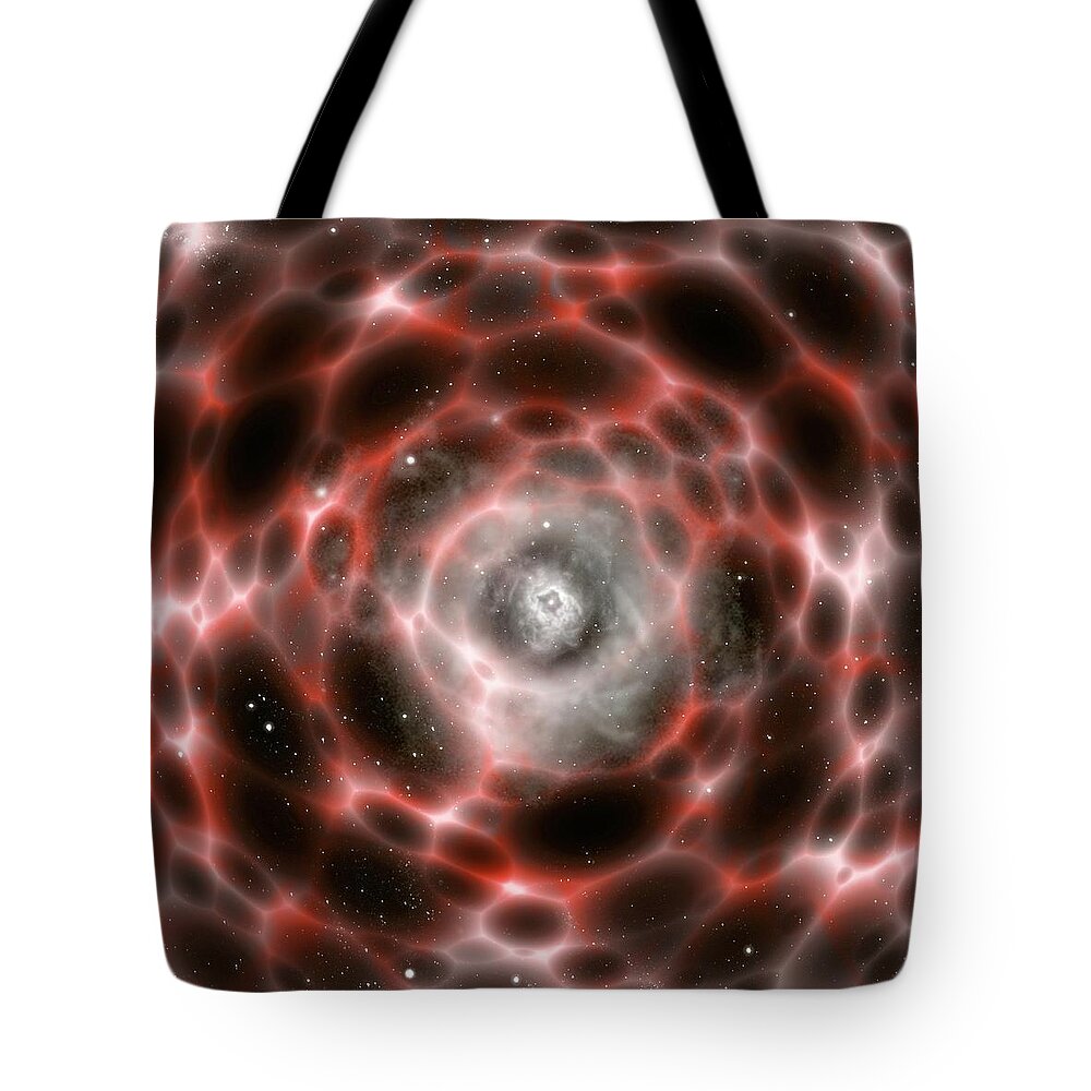 Concepts & Topics Tote Bag featuring the digital art Wormhole by Mehau Kulyk/spl