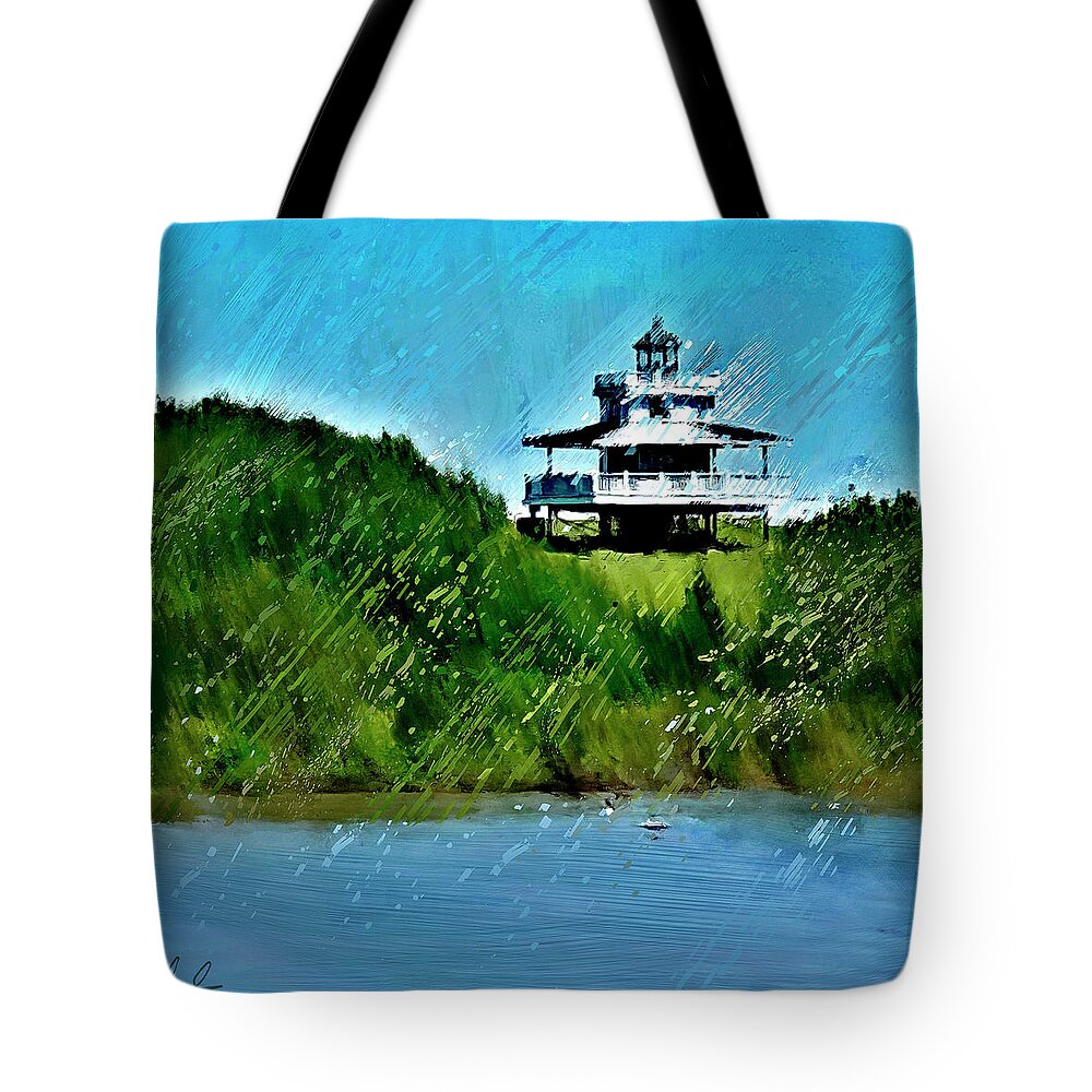 Lighthouse Tote Bag featuring the photograph Ye Old Lighthouse by GW Mireles