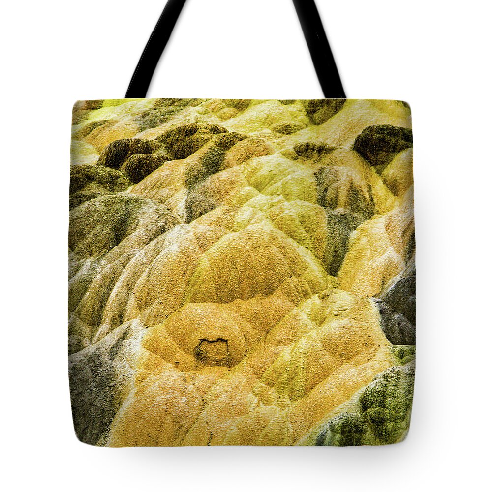 Abstract Tote Bag featuring the photograph Yellowstone 1 by Segura Shaw Photography