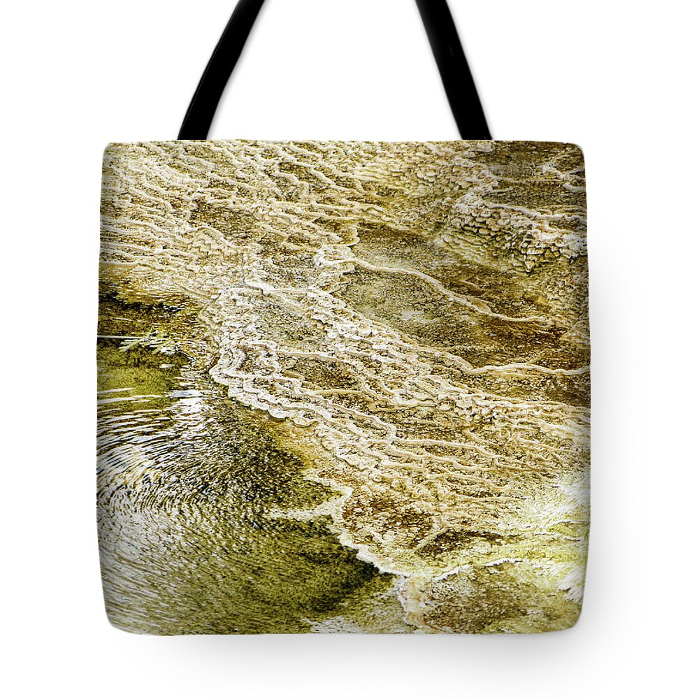 Abstract Tote Bag featuring the photograph Yellowstone 5 by Segura Shaw Photography