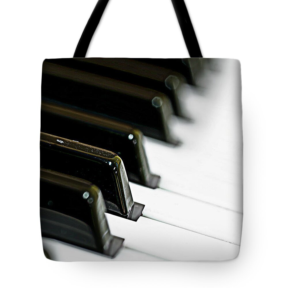 Piano Tote Bag featuring the photograph Ying-yang Piano by Enrique Mesa Photography
