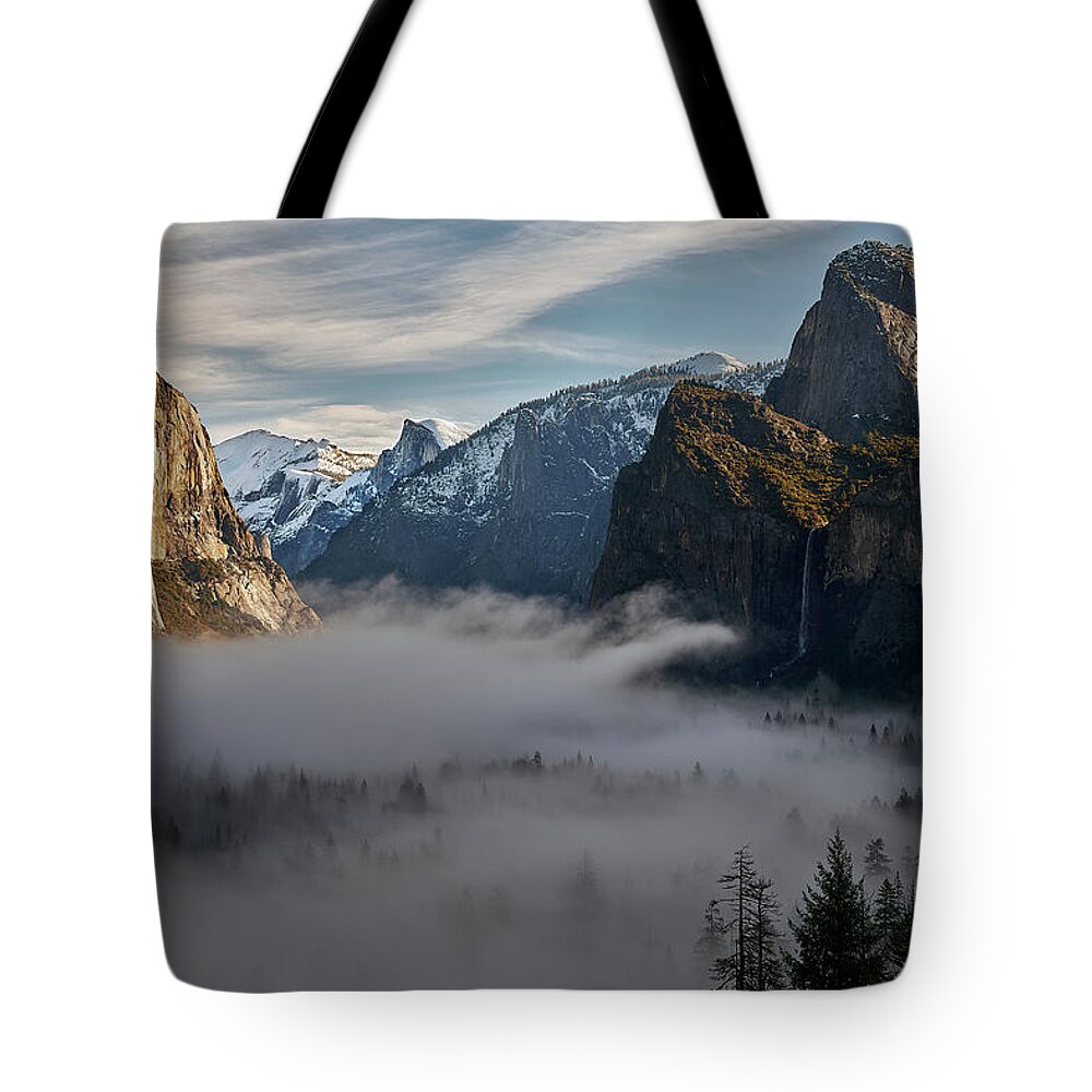 Forest Tote Bag featuring the photograph Yosemite Valley in View by Jon Glaser