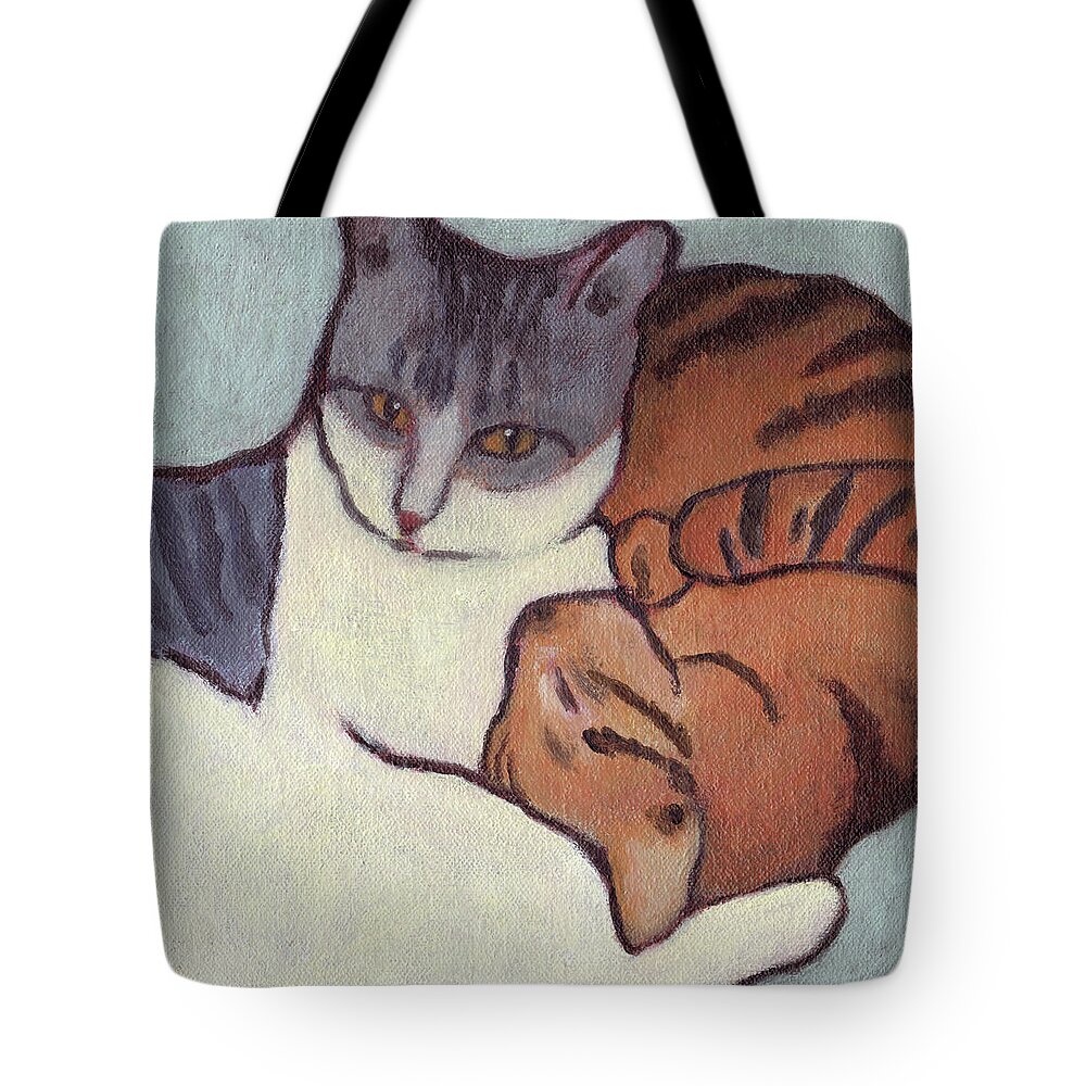 You And Me Tote Bag featuring the painting You and Me by Kazumi Whitemoon
