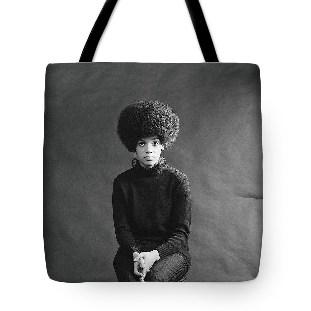 People Tote Bag featuring the photograph Young African-american Woman With Afro by H. Armstrong Roberts
