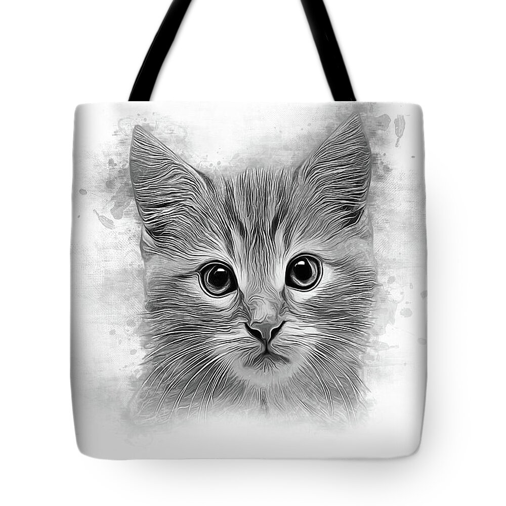 Cat Tote Bag featuring the painting You've Got A Friend by Ian Mitchell