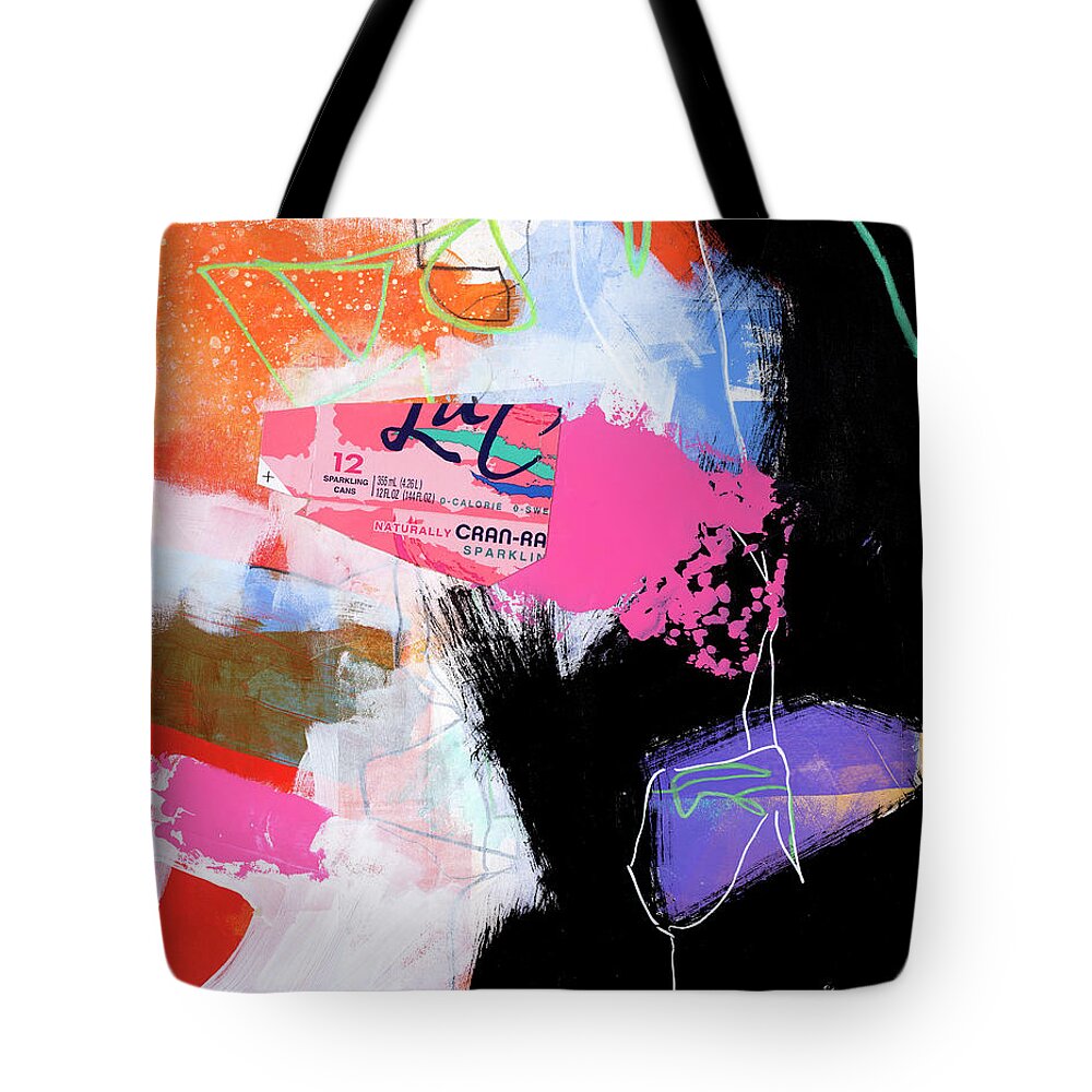 Abstract Art Tote Bag featuring the painting Zero Calorie by Jane Davies